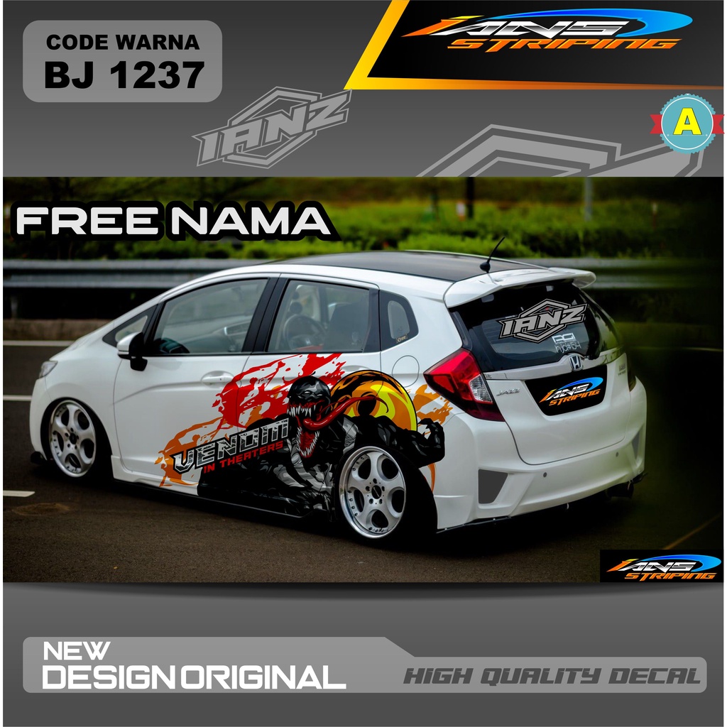 STIKER DECAL MOBIL JAZZ / DECAL STICKER HONDA BRIO AGYA AYLA / VARIASI STIKER DECAL MOBIL