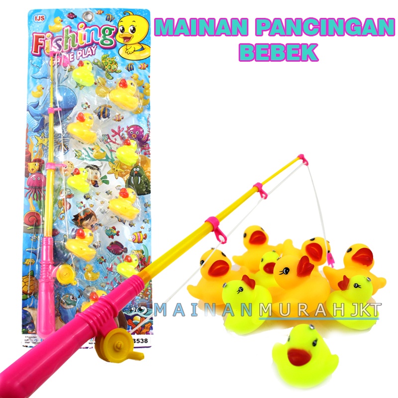 MAINANKEI ANAK MURAH FISHING GAME PLAY B538 MAINAN EDUKASI ANAK MANCING MANCINGAN BEBEK PANCINGAN MAGNET MAINAN AIR