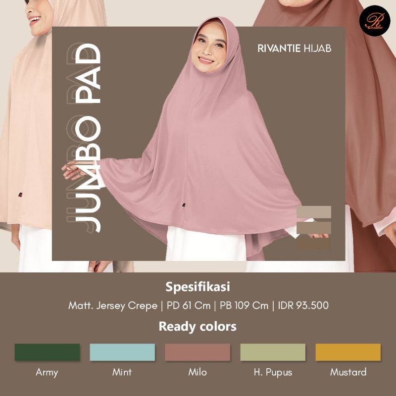 KHIMAR PET/JB PET BY RIVANTIE HIJAB/JILBAB JERSEY