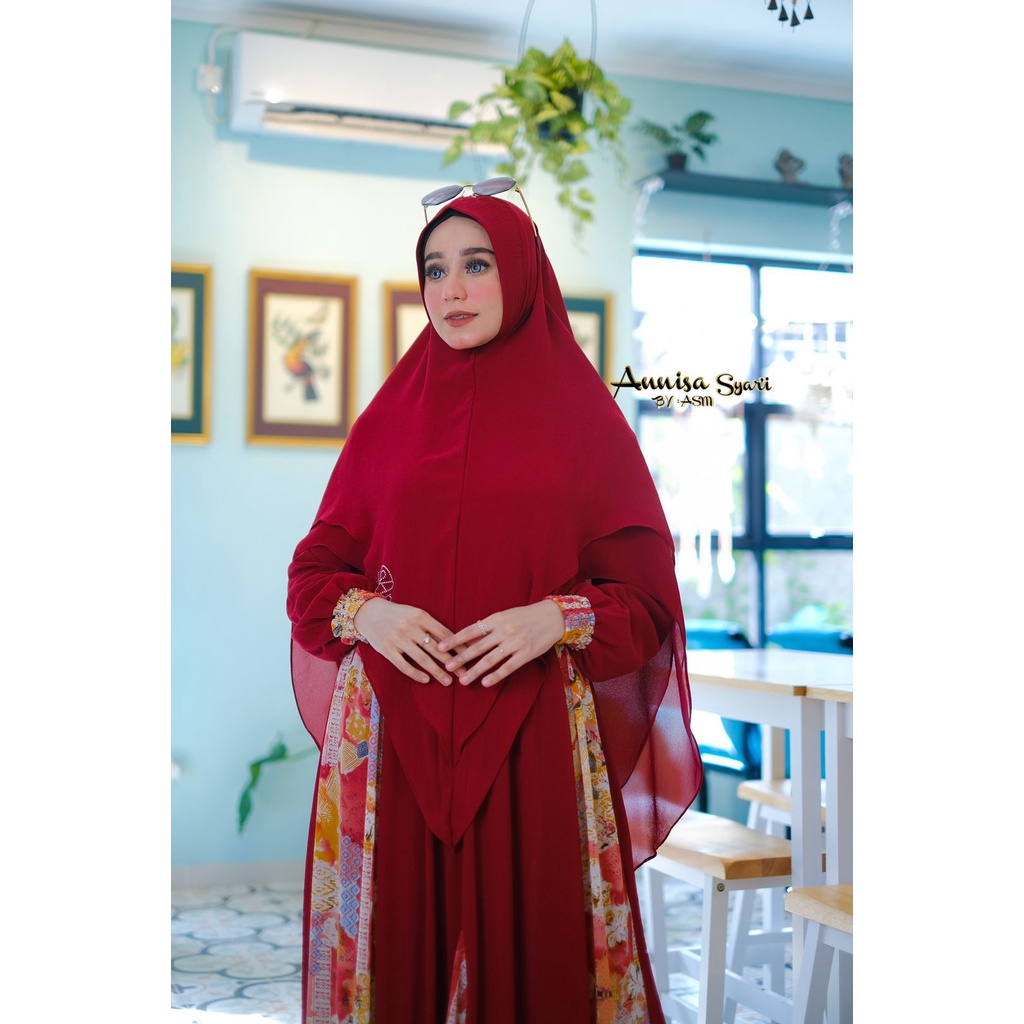 ORIGINAL Annisa Syar’i by ASM set Syar’i  DRESS CANTIK