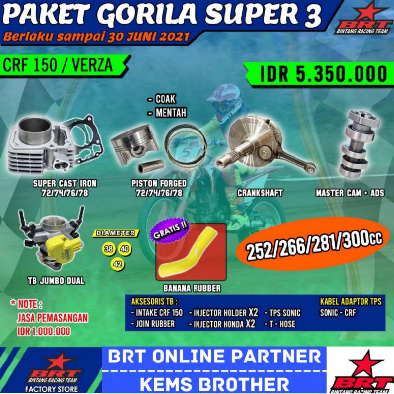 PAKET BRT CRF GORILA SUPER 3