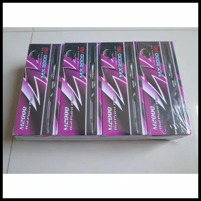

Vanila | Pulpen Murah M2000 Warna Hitam 144Pcs