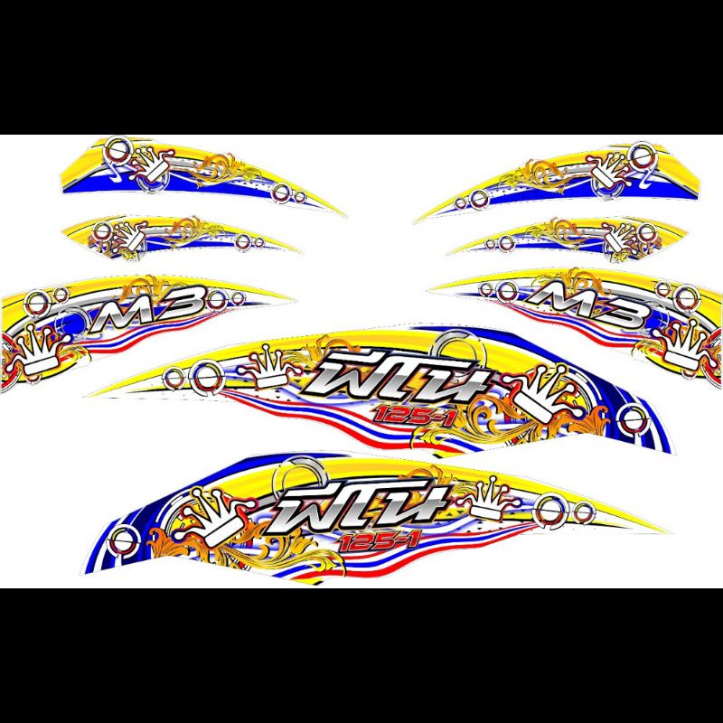 STRIPING MIO M3 TRANSPARAN HOLOGRAM STRIPING MIO M4