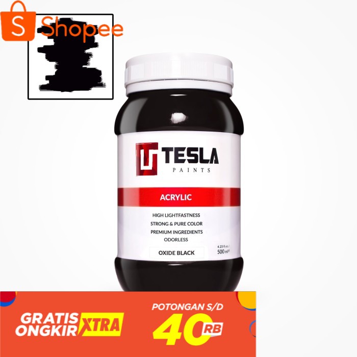 

Tesla Acrylic 500 ml Oxide Black