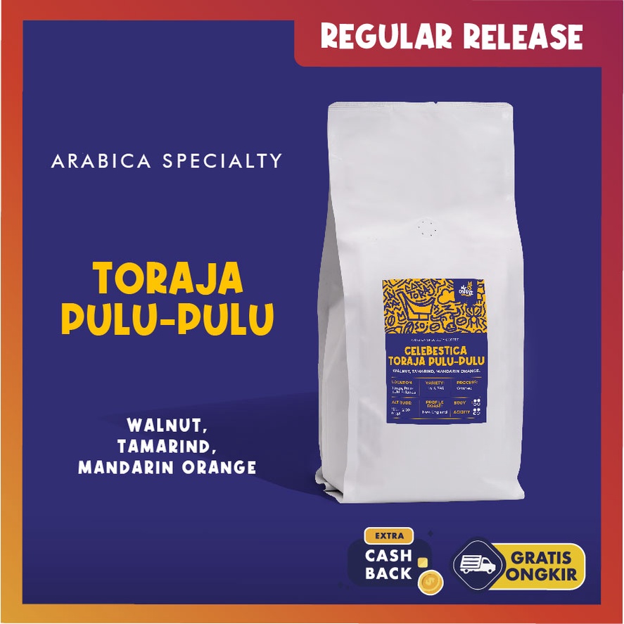 

Kopi Arabika Toraja Pulu - Pulu Specialty 1kg | ASLI!