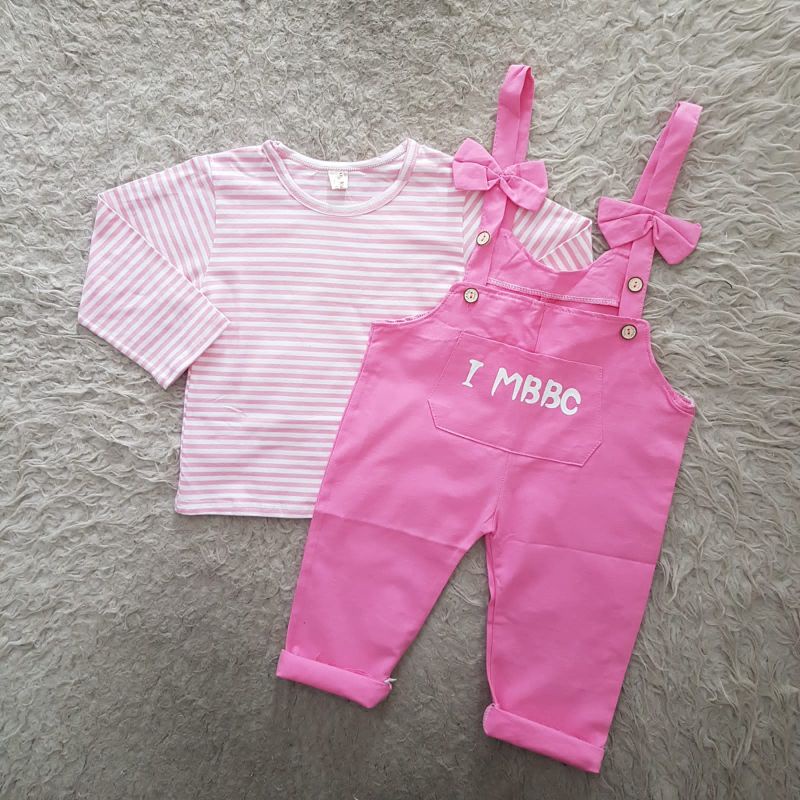 Baju Anak Perempuan Import Overall celana Panjang