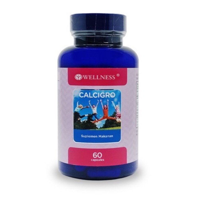 Wellness Calcigro 60 Capsules / Suplemen Makanan / Vitamin Tulang / Kalsium / Calcium