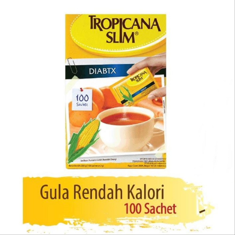 

Tropicana Slim Sweetener Diabtx isi 100