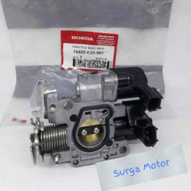 Throttle Body karburator injeksi trotel Beat Scoopy FI 2012 2014 Vario ORI HONDA AHM 16400-K25-901