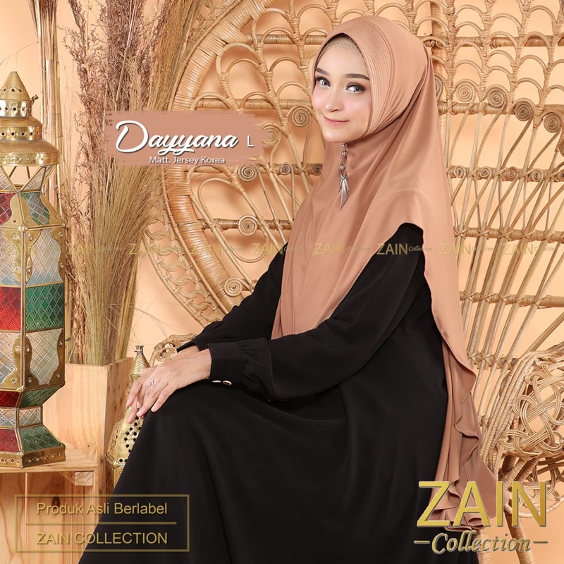 Dayyana L ORI zain hijab collection jilbab instan syari-Mocca