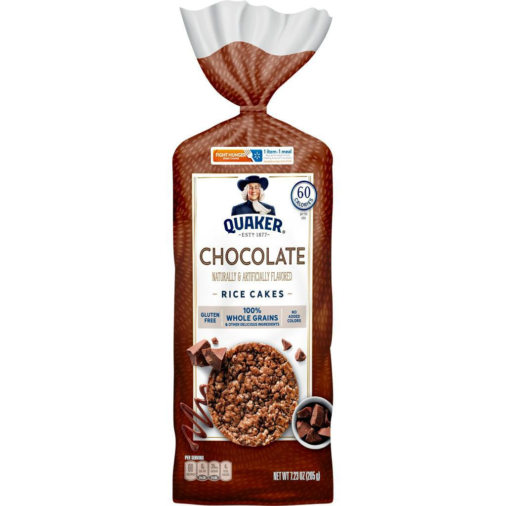 USA Quaker Rice Cakes, Whole Grain Chocolate, 7.23 Oz.