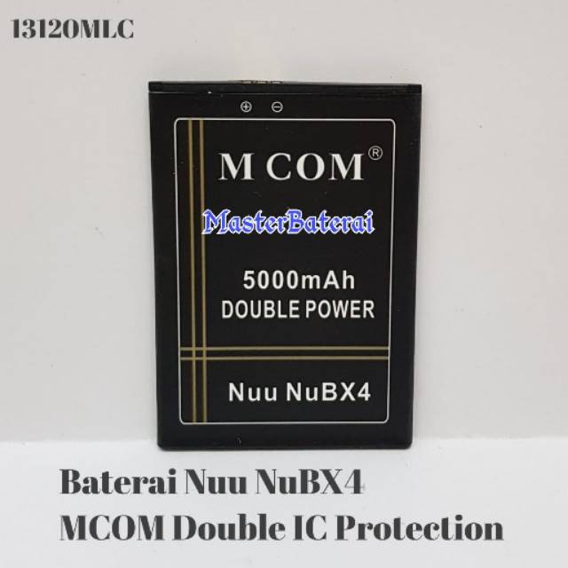 Baterai NuuBX4 Batrai NUBX4 Nu BX4 Nuu BX4 Double IC ORIGINAL Mcom