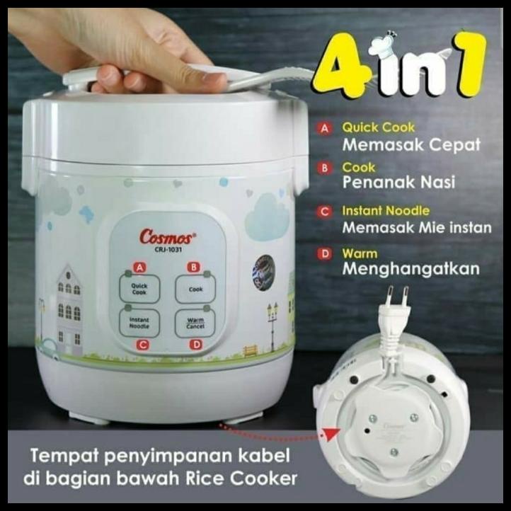 Cosmos Crj 1031 Mini Digital Rice Cooker For Traveling