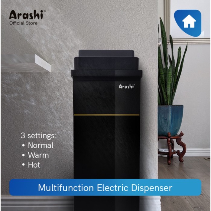 Arashi Dispenser Multifungsi Galon Bawah + Remote AMD-01B - Water Dispenser Multifunction Normal Warm Hot AMD 01B