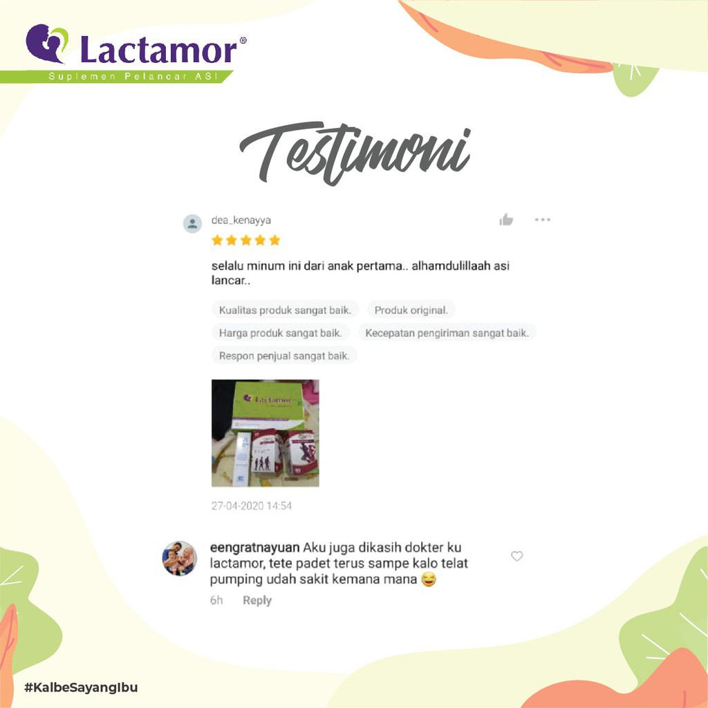 Lactamor (6 Strip) Suplemen Ibu Menyusui / Pelancar Asi