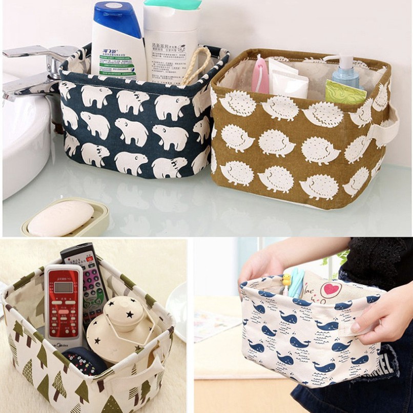 AGG-208 Desktop Storage Box/Keranjang Multifungsi Organizer Mini Basket Kotak Penyimpanan Serbaguna