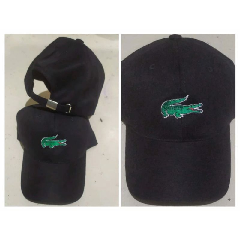 topi baseball logo lacoste