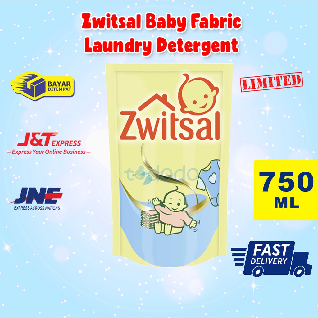 Zwitsal Baby Fabric Laundry Detergent 750ml / Deterjen Baju Bayi