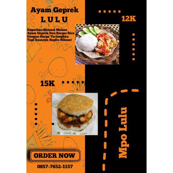 

ayamgeprek&riceburger
