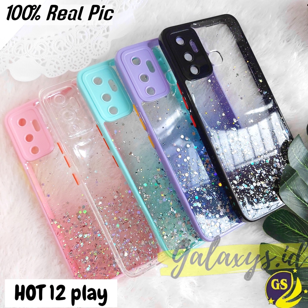 Infinix Hot 12 12i 12 Play Infinix Hot 11 10 Play Hot 9 Play Hot 8 Hot 10S  Case Dove Glitter Bling Star Light Candy Camera Macaron Gliter Pelindung Kamera