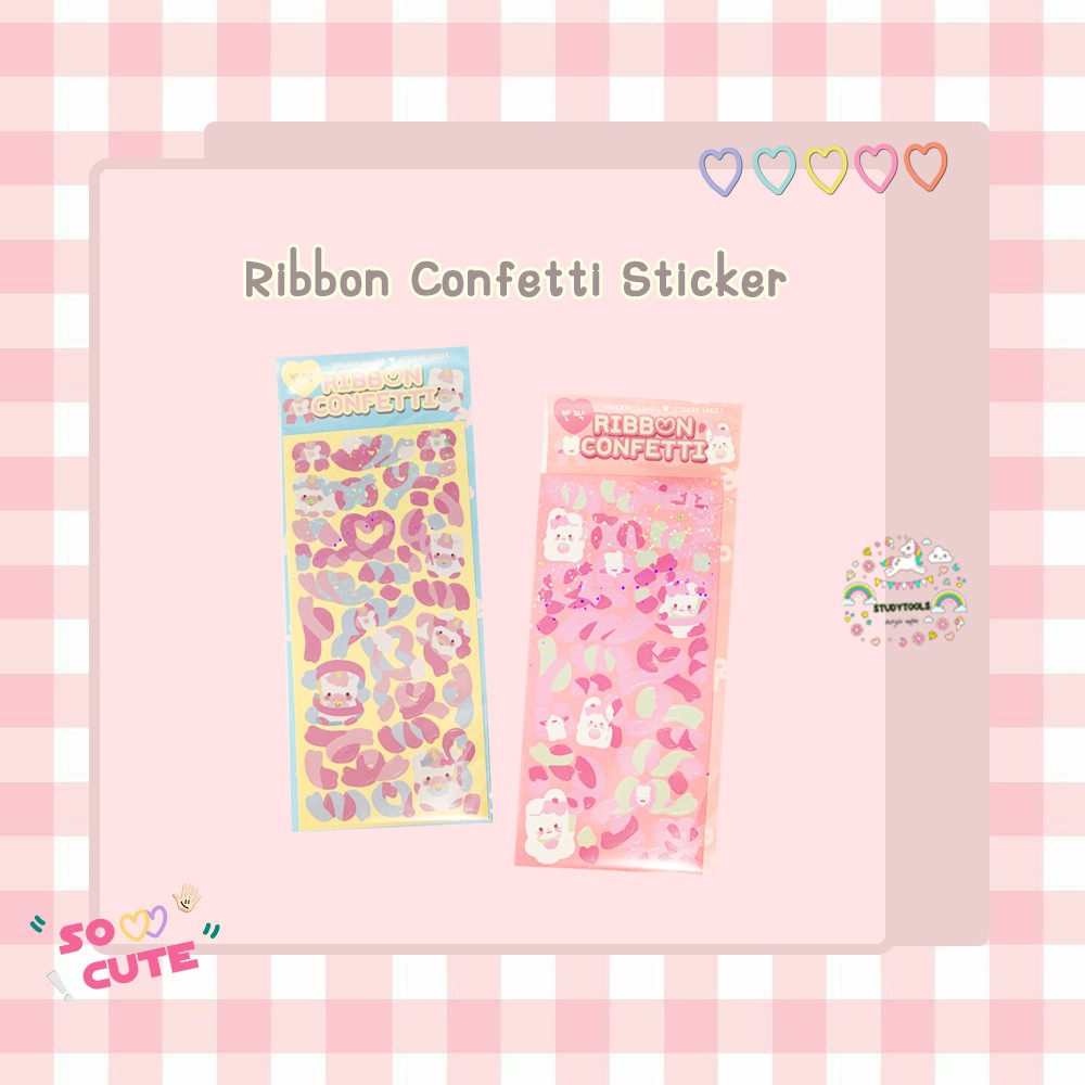 

RIBBON CONFFETI STICKER