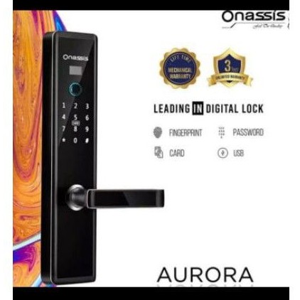 Kunci pintu digital onassis aurora smart lock