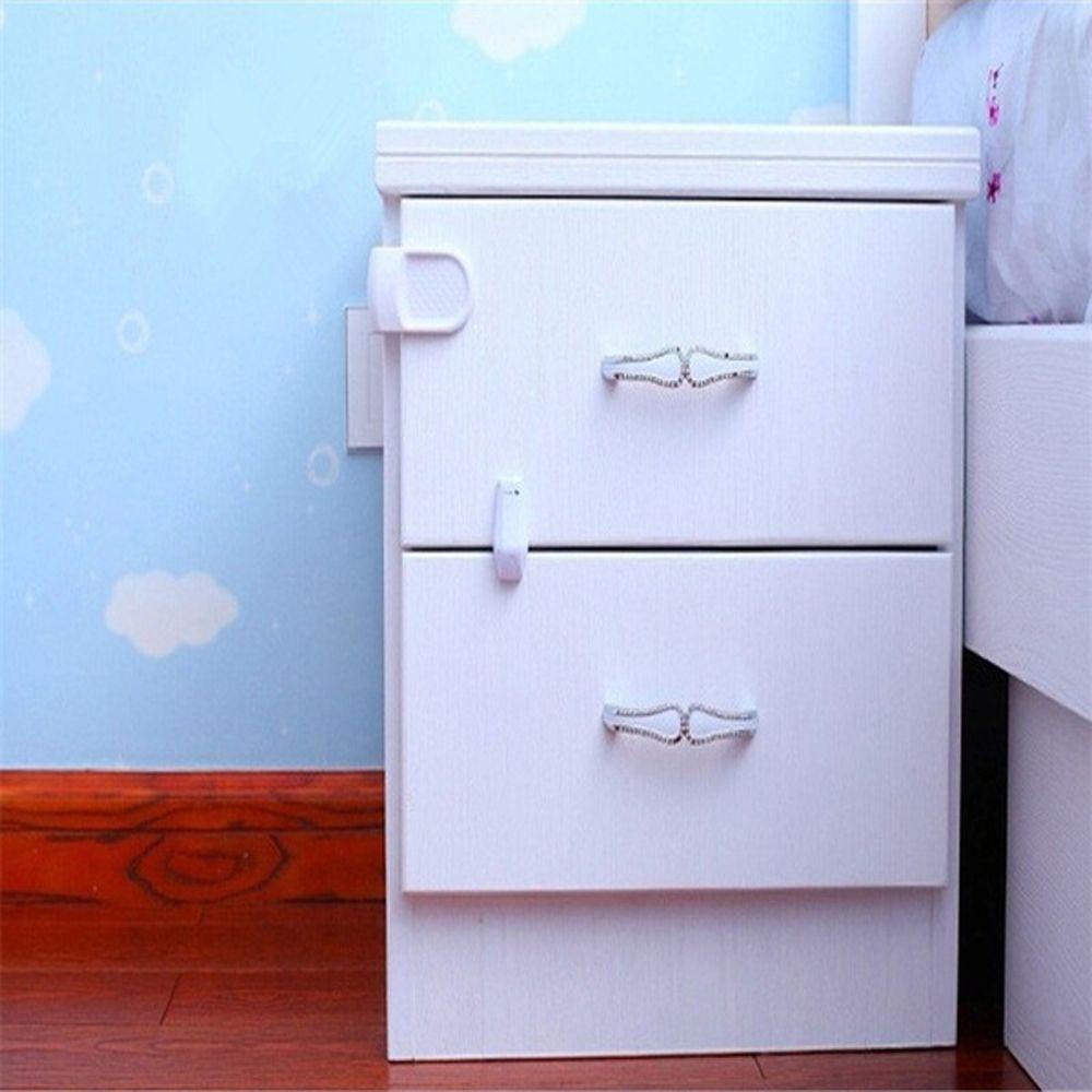 Lanfy Child Safety Lock Kids Plastik Balita Lemari Kabinet Closet Tangan Anti Jepit