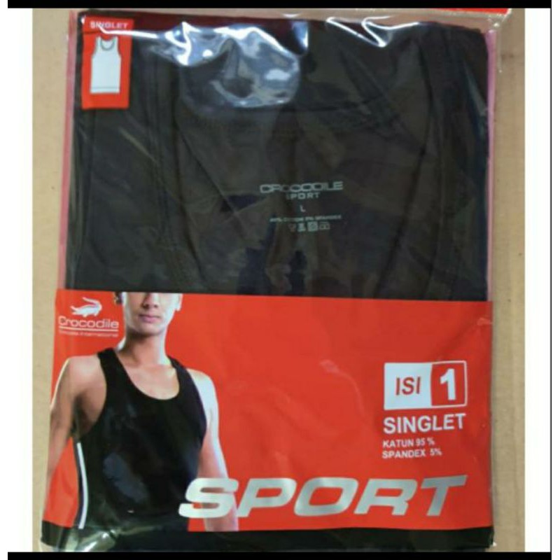 Singlet Crocodile Sport 822 warna