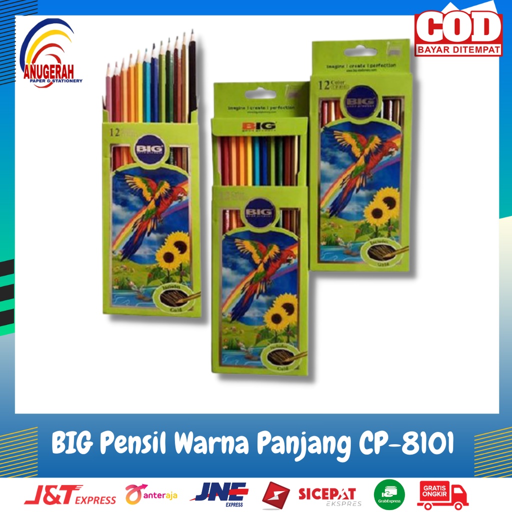 

BIG Pensil Warna Panjang CP-8101 (PCS)