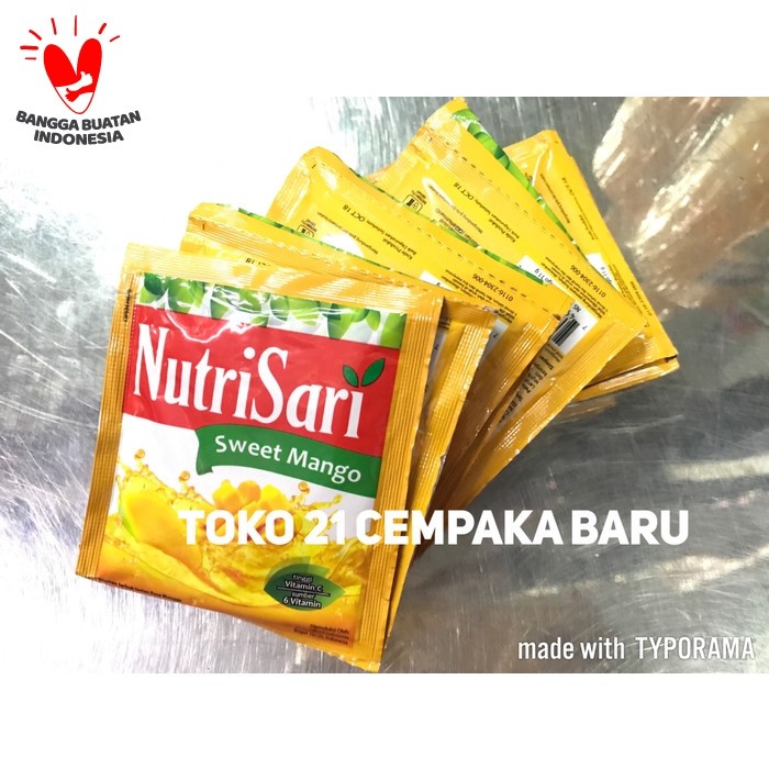 

NutriSari Rasa Sweet Mango Mangga 1 renceng isi 10 sachet | Minuman Nutrisari Mangga Murah Promo