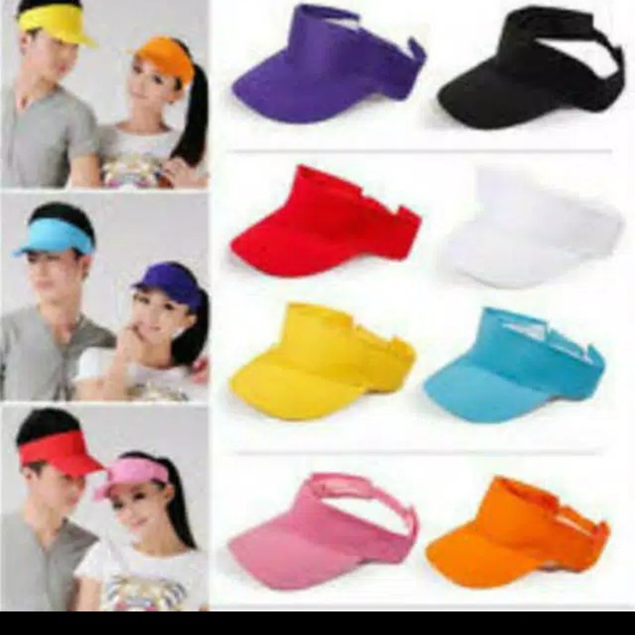 Promo Topi Polos Topi Senam Topi Zumba Topi Sepeda Topi Golf Topi Caddy Limited