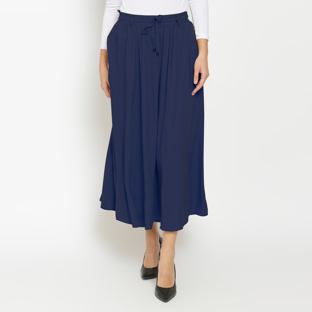 Flamoush Wianka Navy Long Skirt Wanita