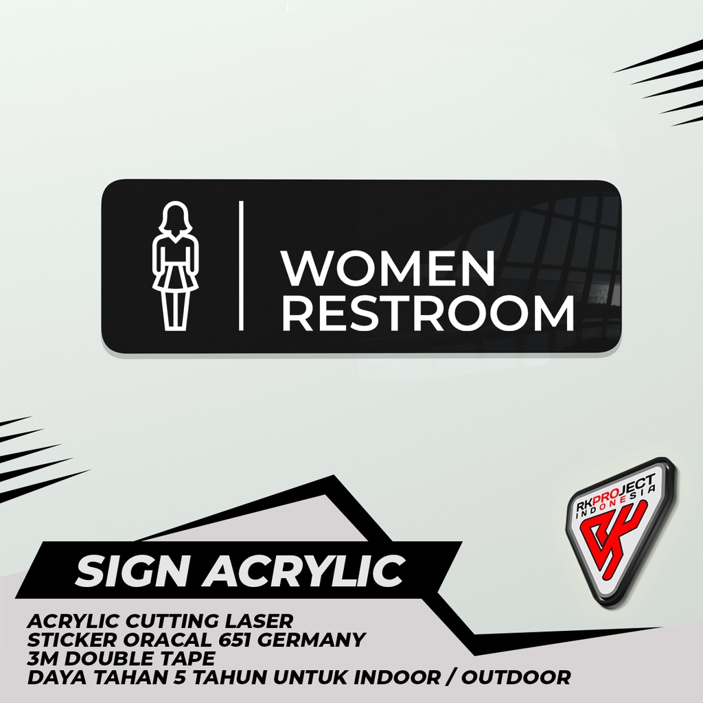 

SIGN BOARD AKRILIK WOMEN RESTROOM