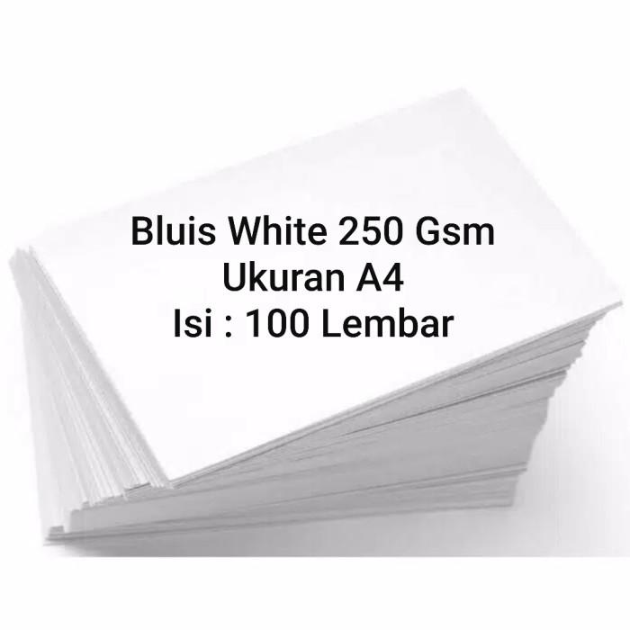 

Bluis White 250 Gsm A4 100 Lembar
