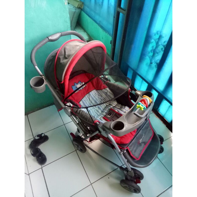 stroller pliko grande preloved second