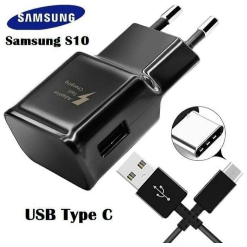 charger samsung type c fast charging plus kabel data fast charging gaming original cas cepat/casan h