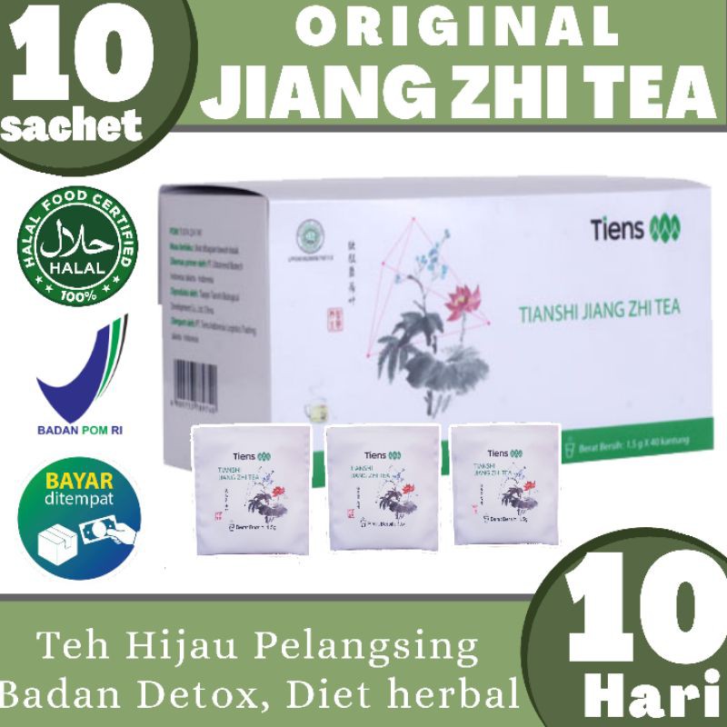 JIANG ZHI TEA - Teh Hijau Tianshi 100% ORIGINAL - Teh Pelangsing Herbal