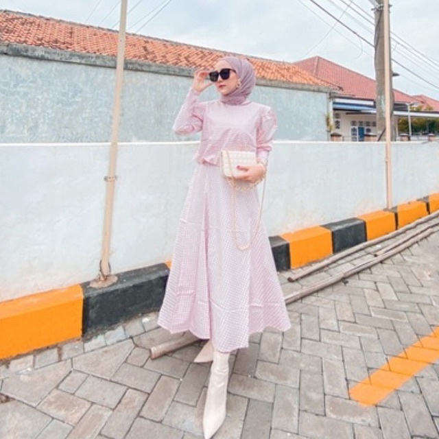 GINGHAM SET ROK IMPORT