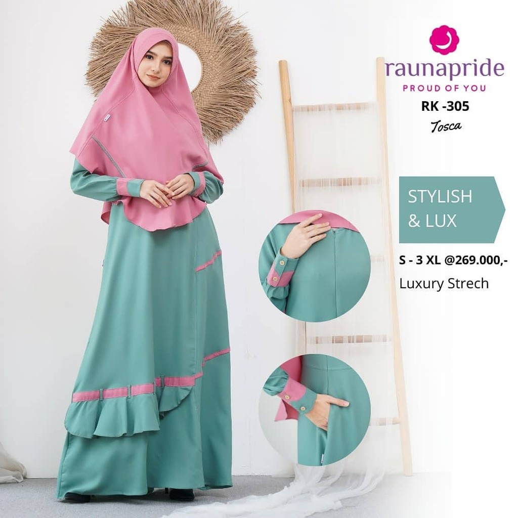 Gamis Wanita Rauna / RK - 302 / 303 / 304 / 305 / Fashion Muslim