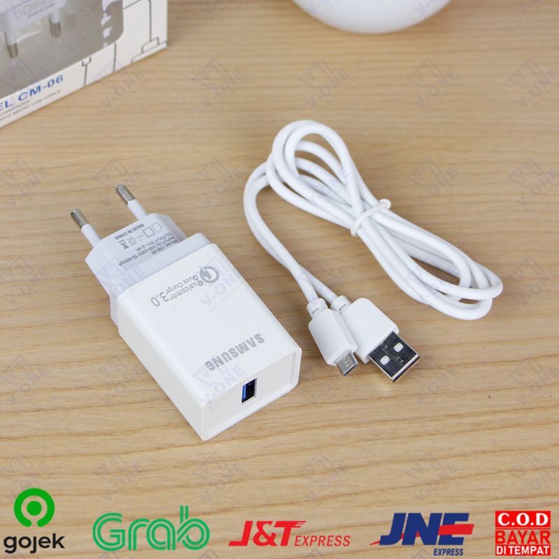 TC CHARGER CHASAN BRANDED CM-06 MURAH BERKUALITAS MICRO USB