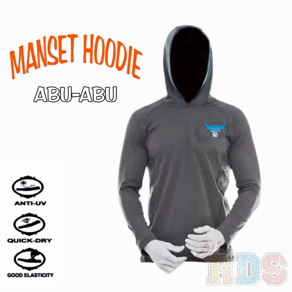 Manset hoodie olahraga / baselayer hoodie / manset olahraga