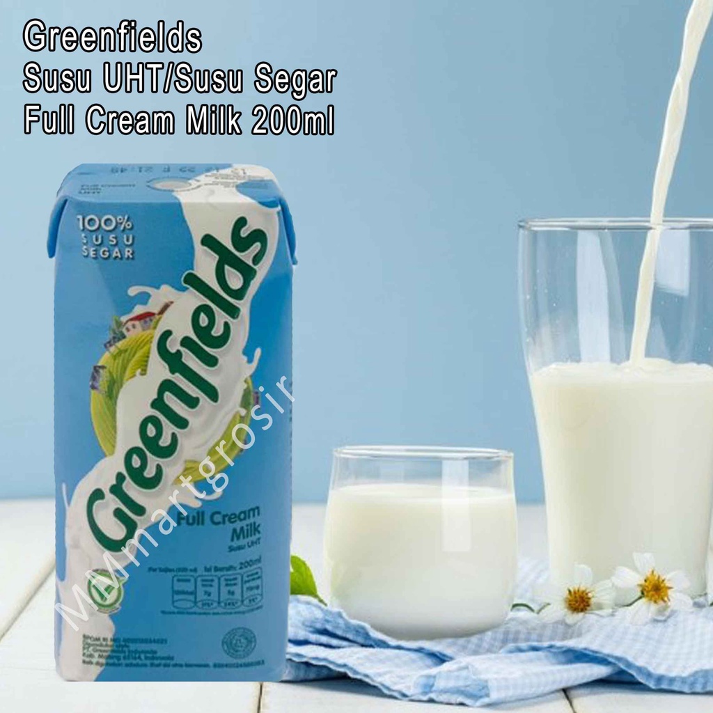 Susu GreenFields / Susu UHT / Susu Segar  / Susu Sehat / 1000ml / 200ml