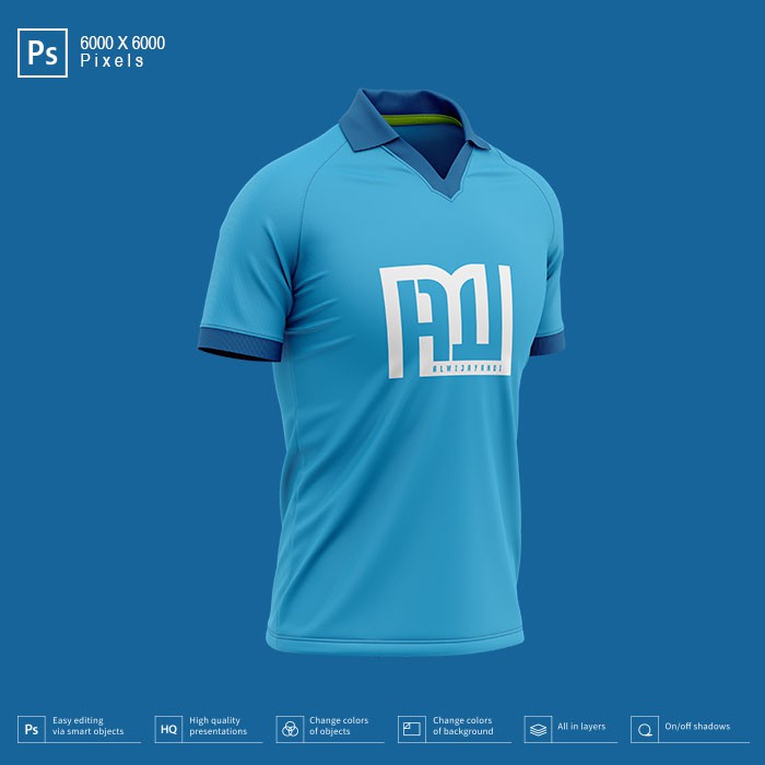 MOCKUP JERSEY BOLA/FUTSAL KERAH V VARIASI - RESOLUSI 6000x6000 Pixels (SIDE)