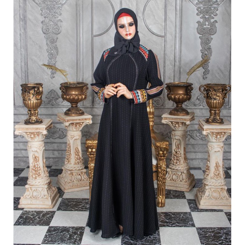 AS19 [A5511] l GAMIS ABAYA HIKMAT PREMIUM / Busana Muslim / Scaft / Fashion / Original