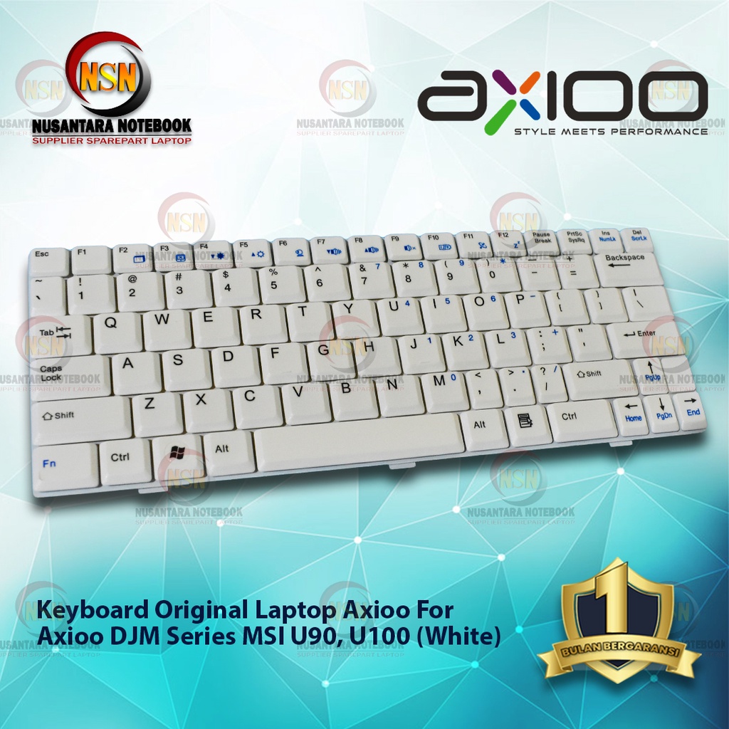 Keyboard Original Laptop Axioo Pico DJM White Series