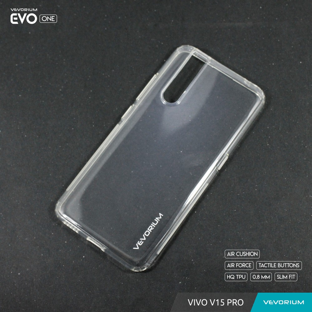 VEVORIUM EVO ONE VIVO V15 PRO Soft Case Softcase + Tempered Glass