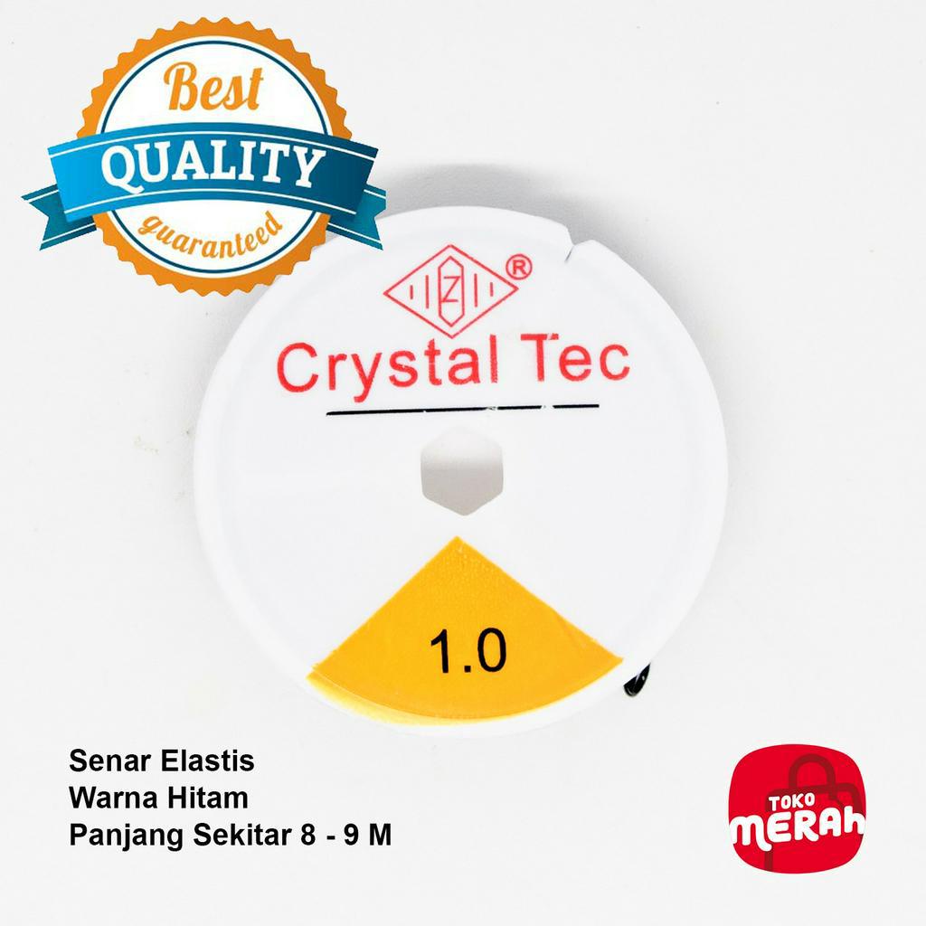 Tali Korea Senar Elastis Hitam Crystal Tec Korea 1 MM