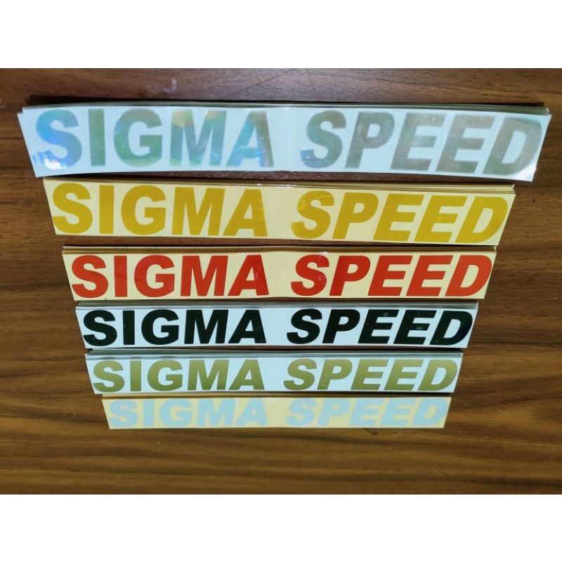 Sticker sigma speed stiker cutting
