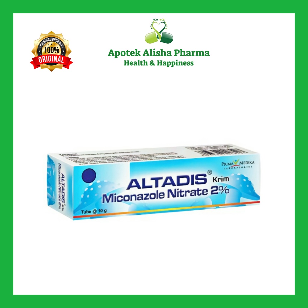 ALTADIS CREAM 2% 10gr-Altadis Miconazole krim Salep Gatal Jamur Panu Kudis Kurap