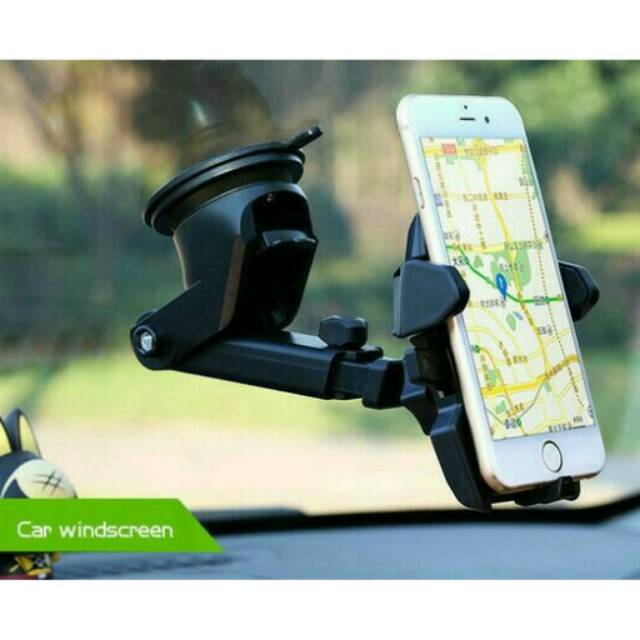 Holder mobil 360 drajat untuk 3-6 inch ( LONG NECK )